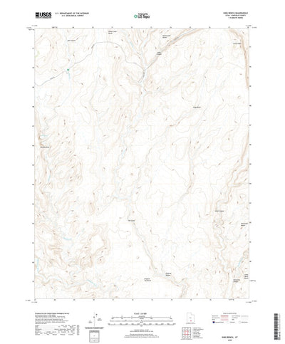 United States Geological Survey King Bench, UT (2020, 24000-Scale) digital map
