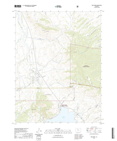 United States Geological Survey King Creek, CO (2022, 24000-Scale) digital map