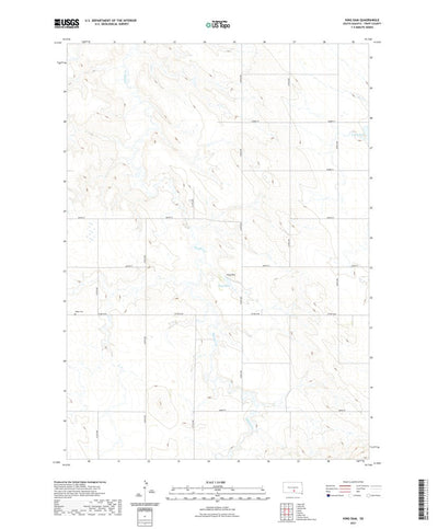 United States Geological Survey King Dam, SD (2021, 24000-Scale) digital map