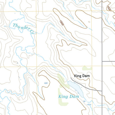 United States Geological Survey King Dam, SD (2021, 24000-Scale) digital map
