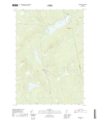 United States Geological Survey Kingsbury, ME (2021, 24000-Scale) digital map