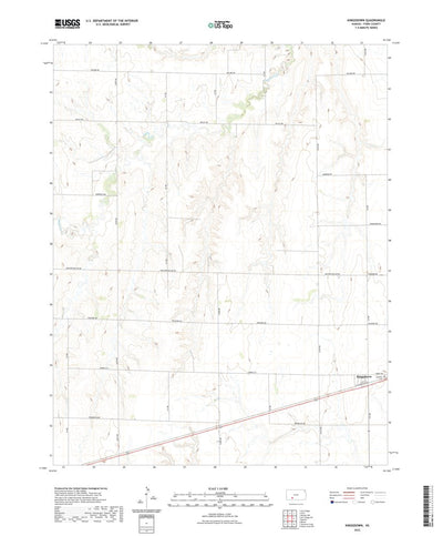 United States Geological Survey Kingsdown, KS (2022, 24000-Scale) digital map