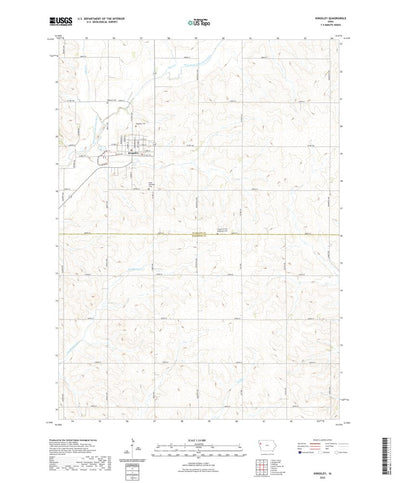 United States Geological Survey Kingsley, IA (2022, 24000-Scale) digital map