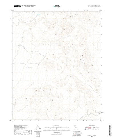 United States Geological Survey Kingston Spring, CA (2021, 24000-Scale) digital map