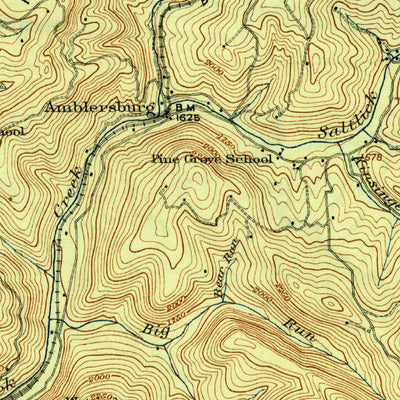 United States Geological Survey Kingwood, WV (1925, 62500-Scale) digital map