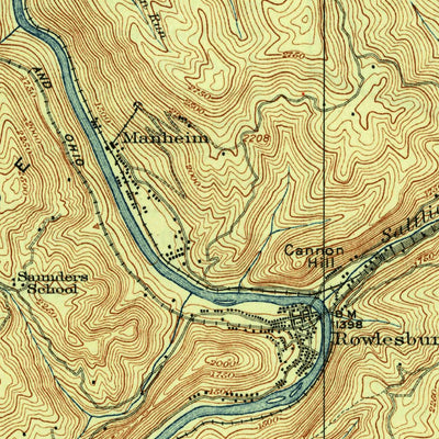 United States Geological Survey Kingwood, WV (1925, 62500-Scale) digital map