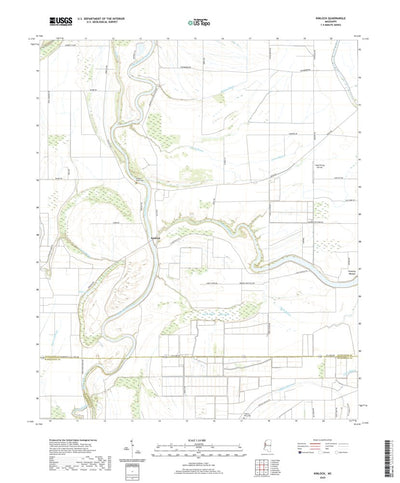 United States Geological Survey Kinlock, MS (2020, 24000-Scale) digital map