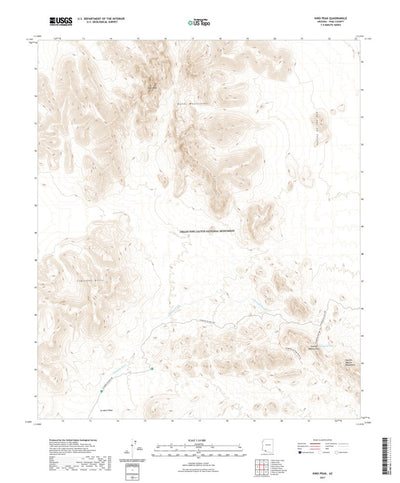 United States Geological Survey Kino Peak, AZ (2021, 24000-Scale) digital map