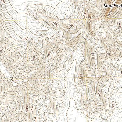 United States Geological Survey Kino Peak, AZ (2021, 24000-Scale) digital map