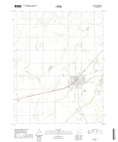 United States Geological Survey Kinsley, KS (2022, 24000-Scale) digital map