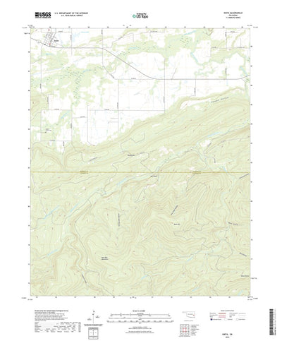 United States Geological Survey Kinta, OK (2022, 24000-Scale) digital map