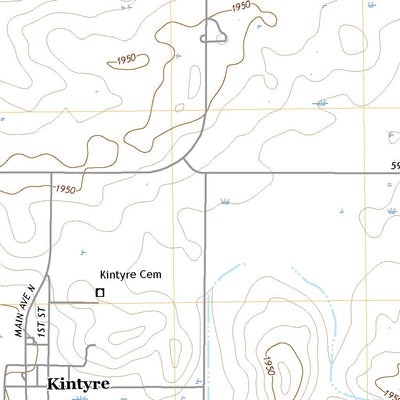 United States Geological Survey Kintyre, ND (2020, 24000-Scale) digital map
