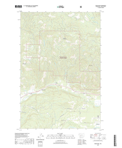 United States Geological Survey Kiona Peak, WA (2020, 24000-Scale) digital map