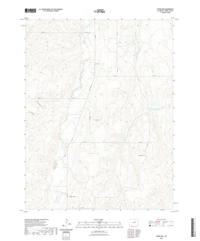 United States Geological Survey Kiowa NW, CO (2022, 24000-Scale) digital map
