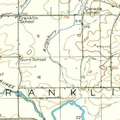 United States Geological Survey Kirkland, IL (1918, 62500-Scale) digital map