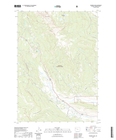 United States Geological Survey Kisinger Lakes, WY (2021, 24000-Scale) digital map