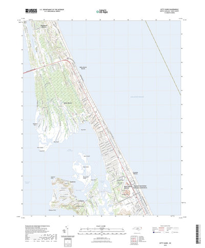 United States Geological Survey Kitty Hawk, NC (2022, 24000-Scale) digital map