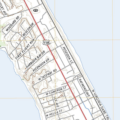 United States Geological Survey Kitty Hawk, NC (2022, 24000-Scale) digital map