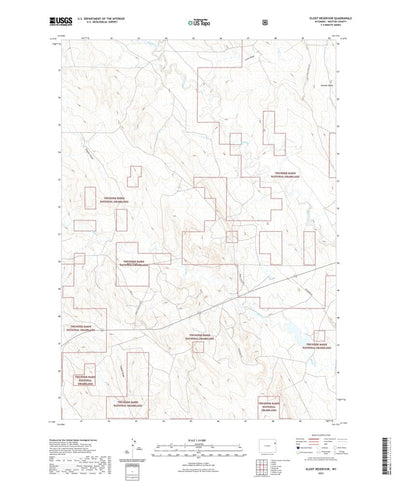United States Geological Survey Klodt Reservoir, WY (2021, 24000-Scale) digital map