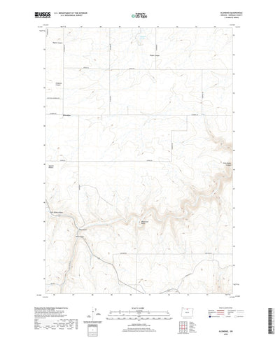 United States Geological Survey Klondike, OR (2020, 24000-Scale) digital map