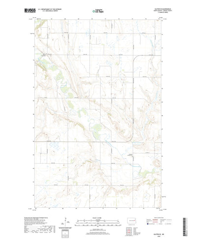 United States Geological Survey Kloten SE, ND (2020, 24000-Scale) digital map