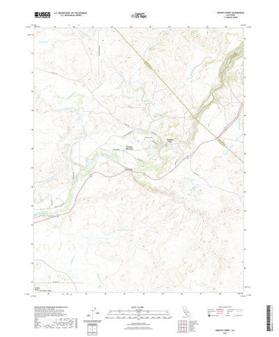 United States Geological Survey Knights Ferry, CA (2021, 24000-Scale) digital map