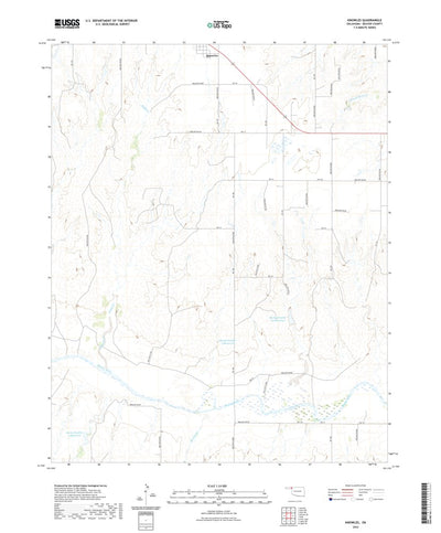 United States Geological Survey Knowles, OK (2022, 24000-Scale) digital map