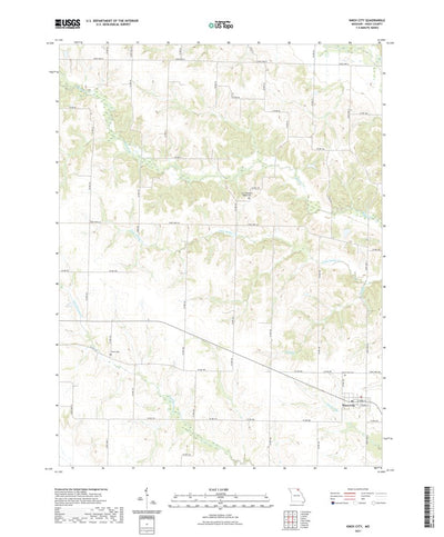 United States Geological Survey Knox City, MO (2021, 24000-Scale) digital map