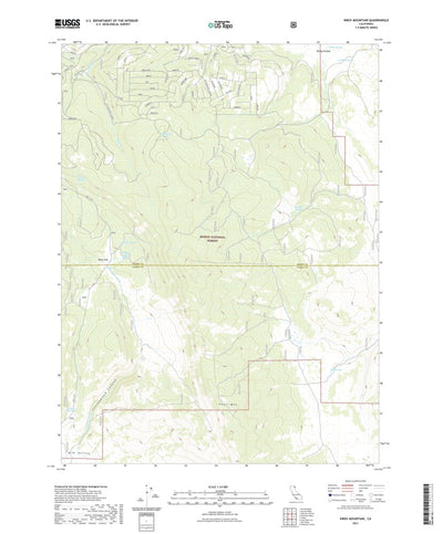 United States Geological Survey Knox Mountain, CA (2021, 24000-Scale) digital map