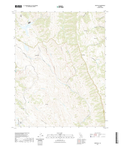 United States Geological Survey Knoxville, CA (2021, 24000-Scale) digital map