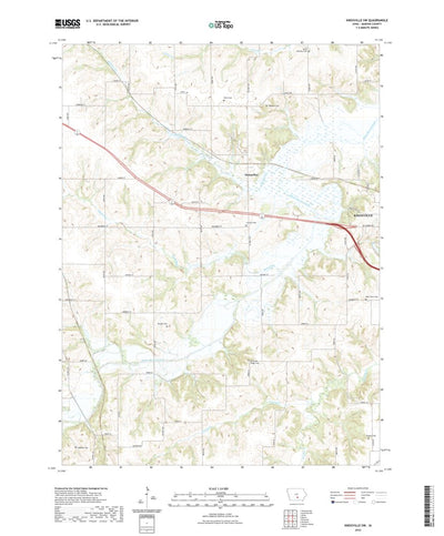 United States Geological Survey Knoxville SW, IA (2022, 24000-Scale) digital map
