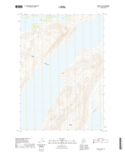United States Geological Survey Kodiak A-6 SW, AK (2021, 25000-Scale) digital map