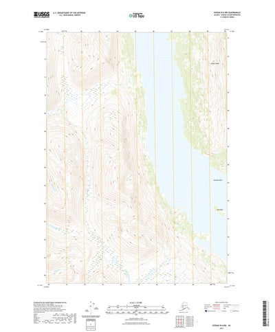 United States Geological Survey Kodiak B-6 NW, AK (2021, 25000-Scale) digital map