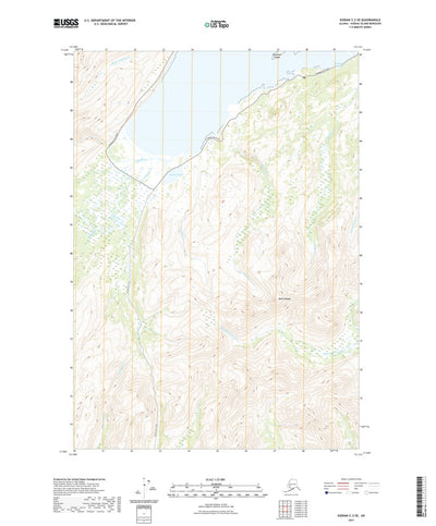 United States Geological Survey Kodiak C-2 SE, AK (2021, 25000-Scale) digital map