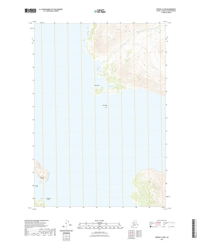 United States Geological Survey Kodiak C-6 NW, AK (2021, 25000-Scale) digital map