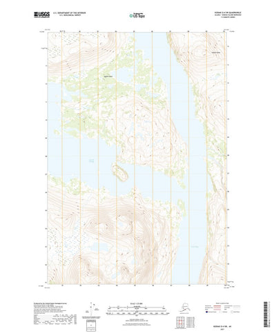 United States Geological Survey Kodiak D-4 SW, AK (2021, 25000-Scale) digital map