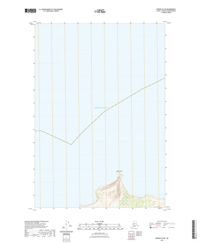United States Geological Survey Kodiak D-6 NE, AK (2021, 25000-Scale) digital map