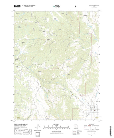 United States Geological Survey Koosharem, UT (2020, 24000-Scale) digital map