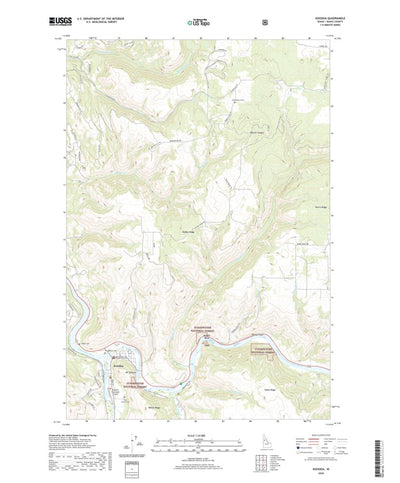 United States Geological Survey Kooskia, ID (2020, 24000-Scale) digital map