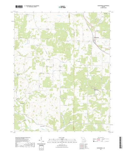 United States Geological Survey Koshkonong, MO (2021, 24000-Scale) digital map