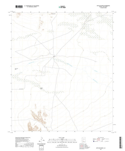 United States Geological Survey Kots Kug Ranch, AZ (2021, 24000-Scale) digital map
