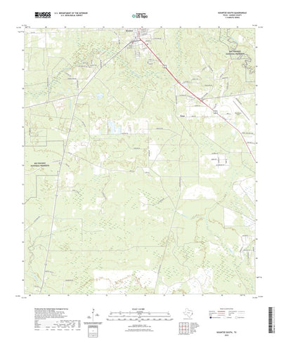 United States Geological Survey Kountze South, TX (2022, 24000-Scale) digital map