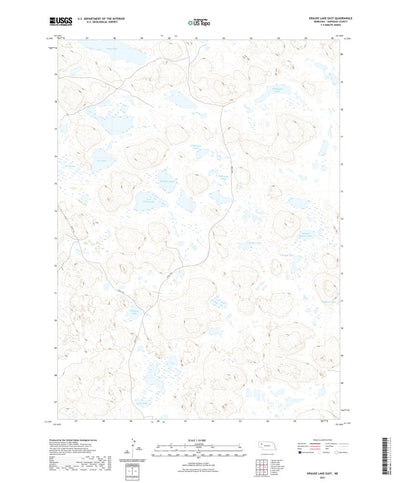 United States Geological Survey Krause Lake East, NE (2021, 24000-Scale) digital map