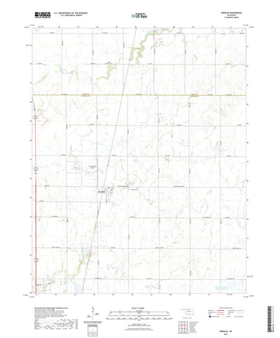United States Geological Survey Kremlin, OK (2022, 24000-Scale) digital map