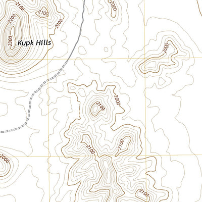United States Geological Survey Kupk, AZ (2021, 24000-Scale) digital map