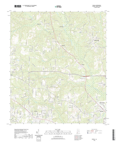 United States Geological Survey Kushla, AL (2020, 24000-Scale) digital map