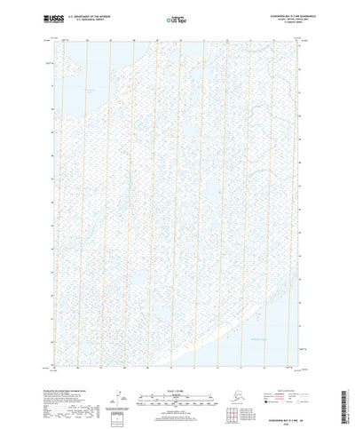 United States Geological Survey Kuskokwim Bay D-3 NW, AK (2020, 25000-Scale) digital map
