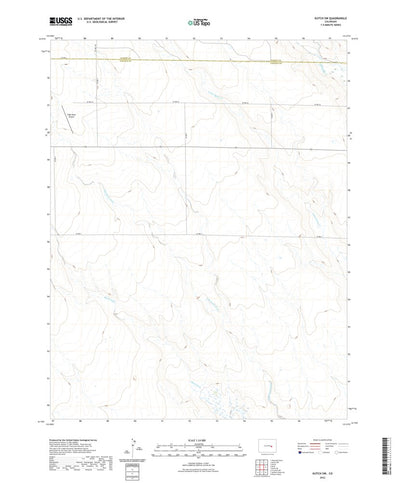 United States Geological Survey Kutch SW, CO (2022, 24000-Scale) digital map