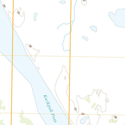 United States Geological Survey Kwiguk C-4 SW, AK (2020, 25000-Scale) digital map