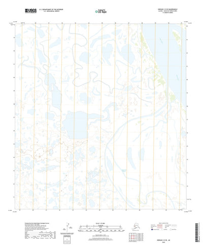 United States Geological Survey Kwiguk C-5 SE, AK (2020, 25000-Scale) digital map